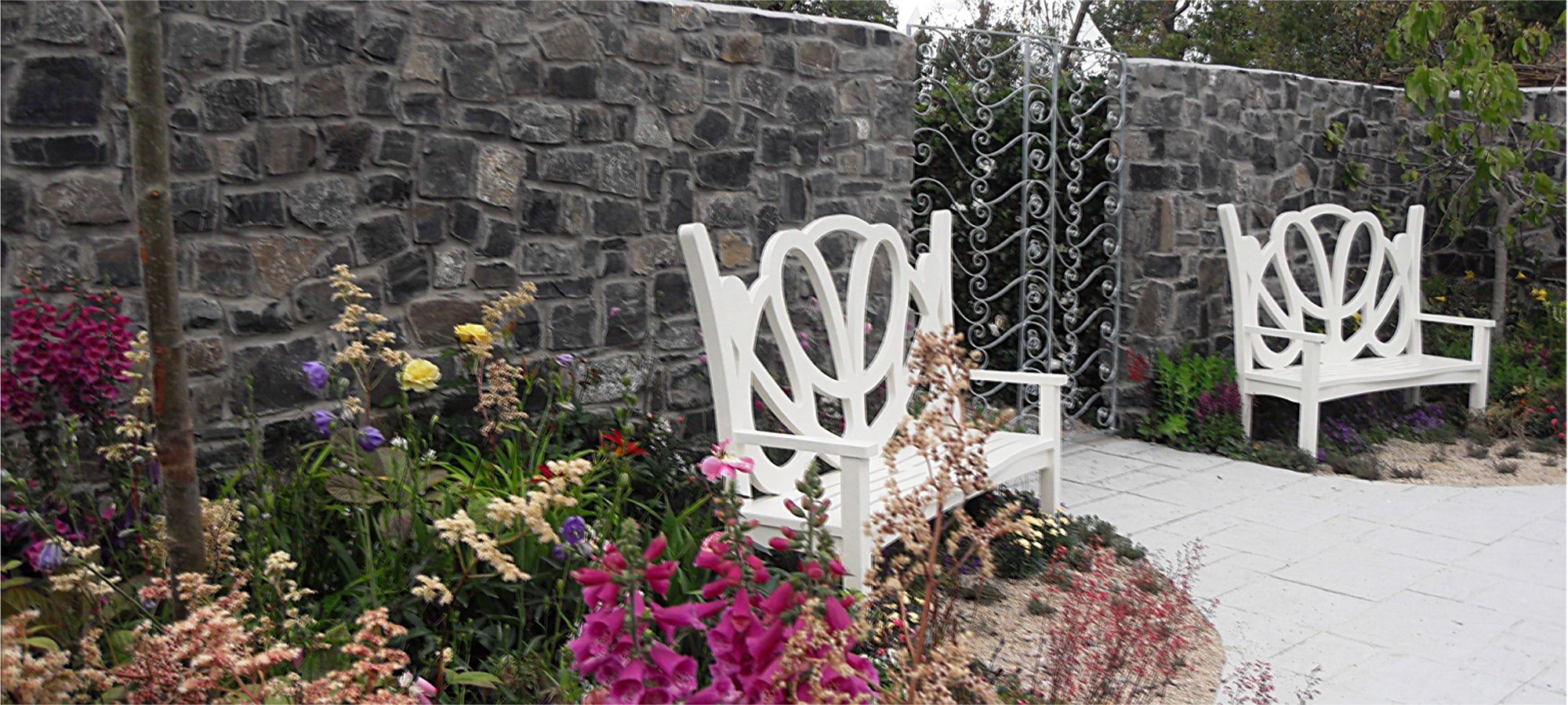 New wall and gate by Old Craft General Building, Dublin, Ireland