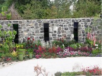 Bloom Festival in Dublin - decorative stone wall built by Old Craft General Building, Dublin, Ireland