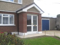 Front porch built by Old Craft General Building, Dublin - for all your home building needs including extensions, brickwork, arches & attic conversions.